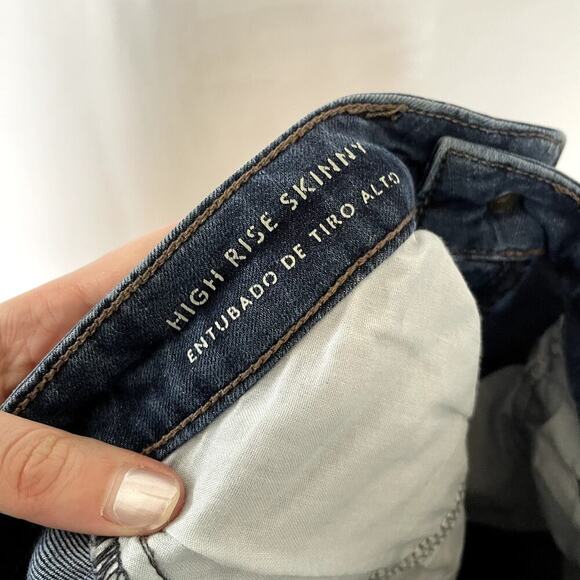 Universal Thread medium wash high rise skinny women's size 0 jeans casual pants - Picture 8 of 9